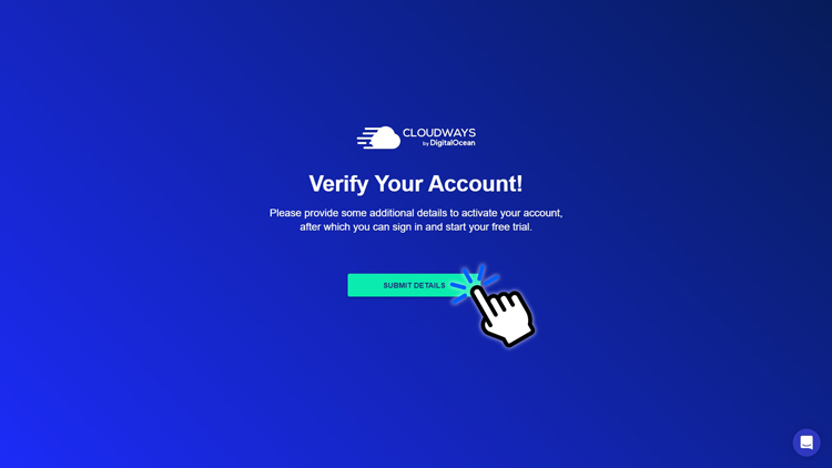 cloudways account verification